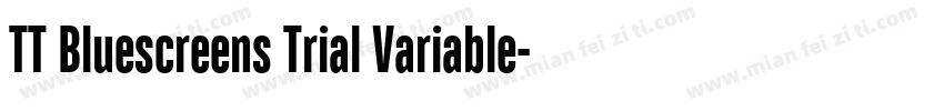 TT Bluescreens Trial Variable字体转换